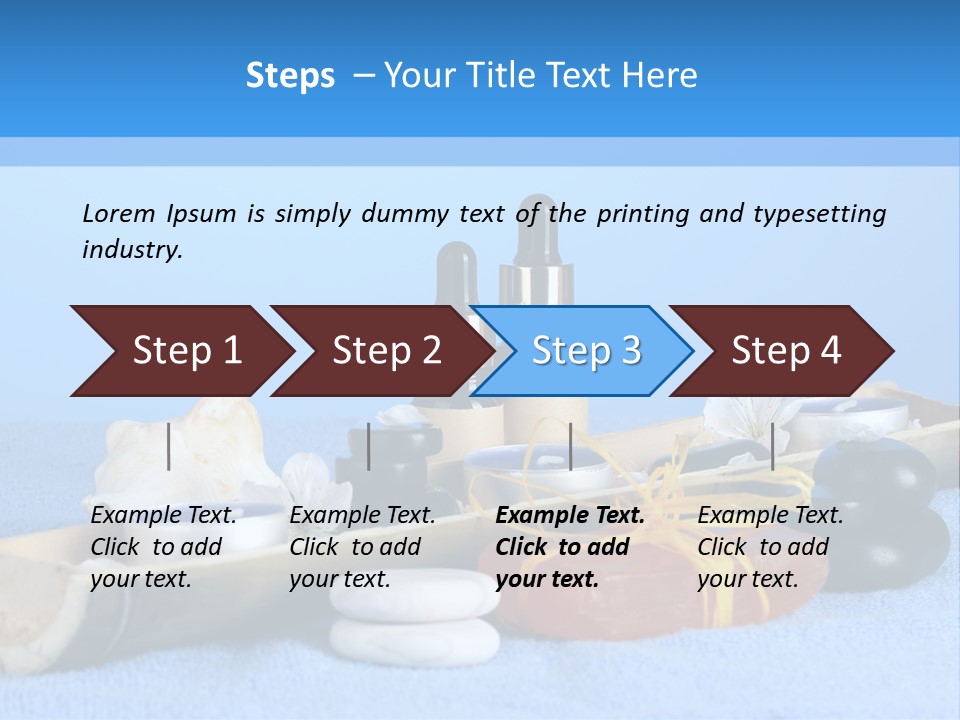 Asia Pebble Blue PowerPoint Template