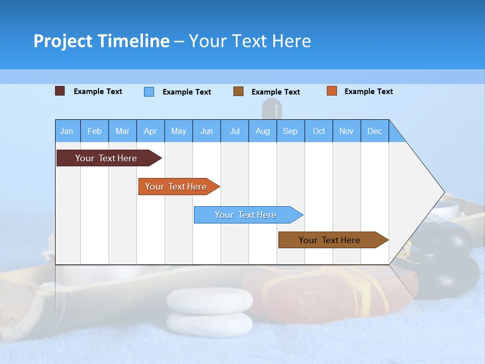 Asia Pebble Blue PowerPoint Template