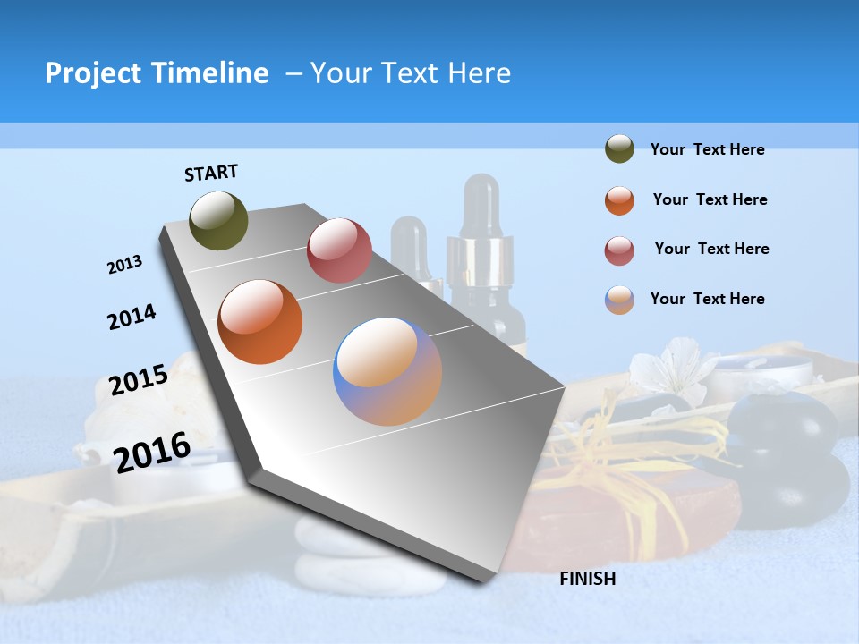 Asia Pebble Blue PowerPoint Template
