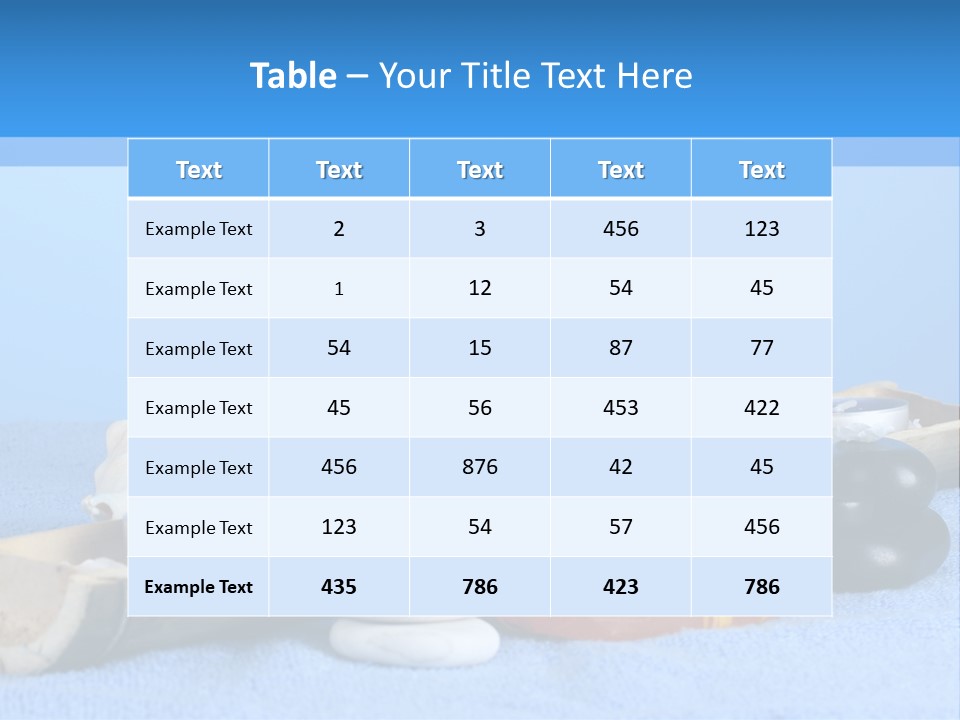 Asia Pebble Blue PowerPoint Template