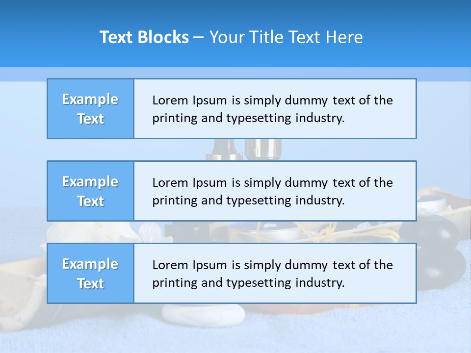 Asia Pebble Blue PowerPoint Template