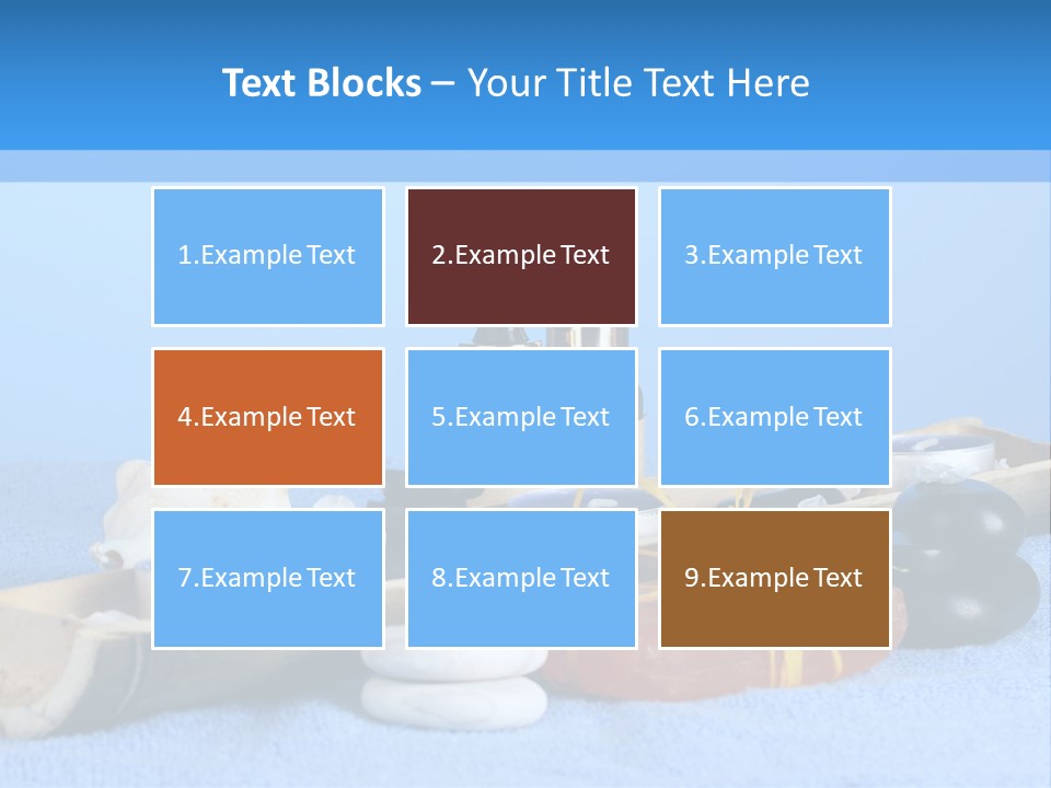 Asia Pebble Blue PowerPoint Template