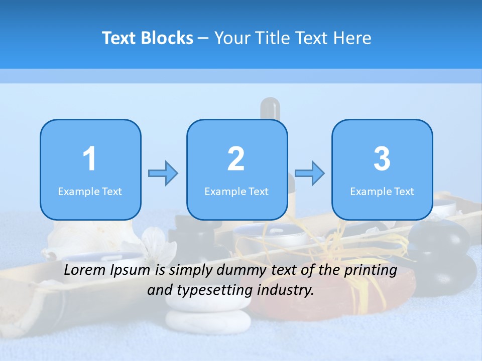 Asia Pebble Blue PowerPoint Template