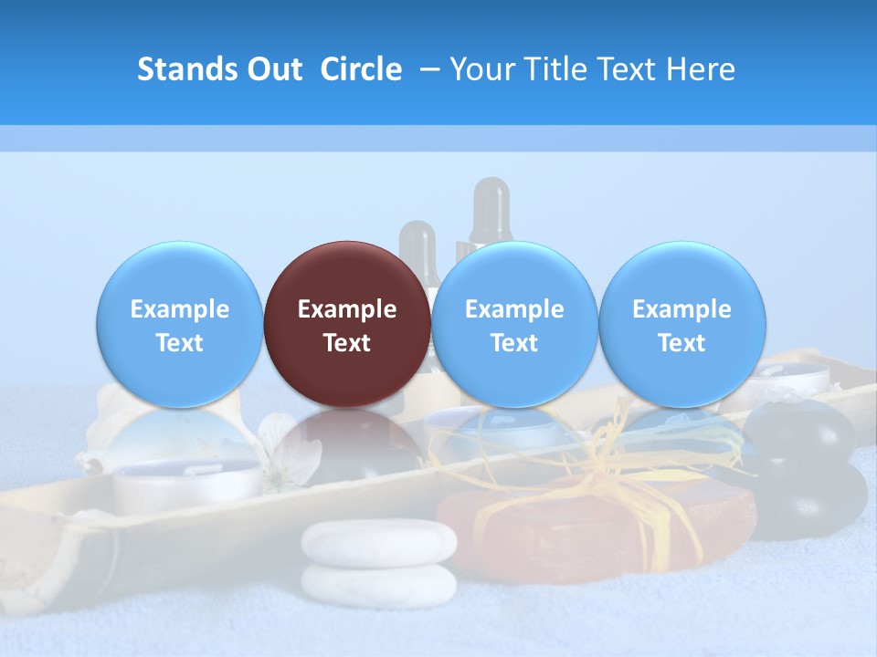 Asia Pebble Blue PowerPoint Template