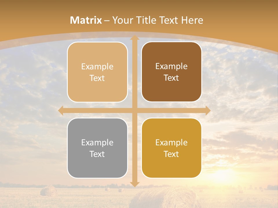 Sunshine Sun Meadow PowerPoint Template