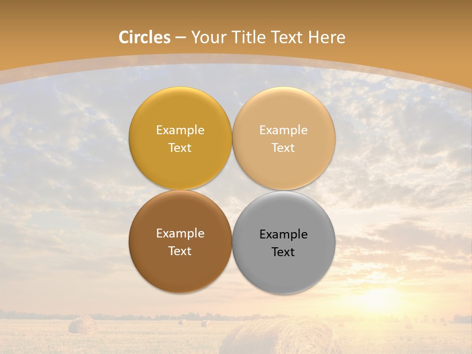 Sunshine Sun Meadow PowerPoint Template