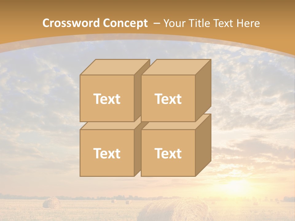 Sunshine Sun Meadow PowerPoint Template