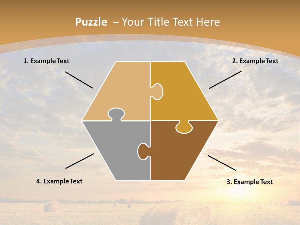 Sunshine Sun Meadow PowerPoint Template