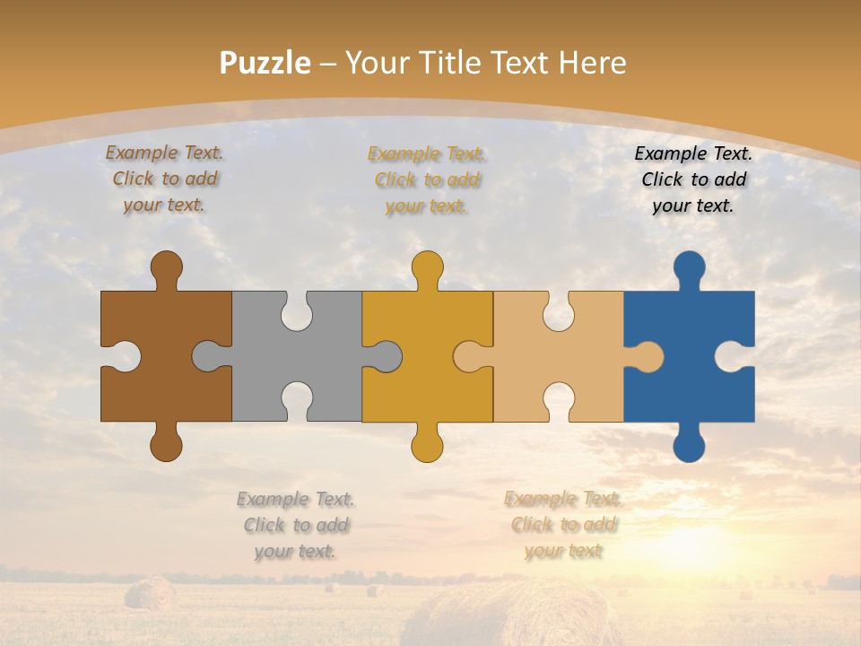 Sunshine Sun Meadow PowerPoint Template