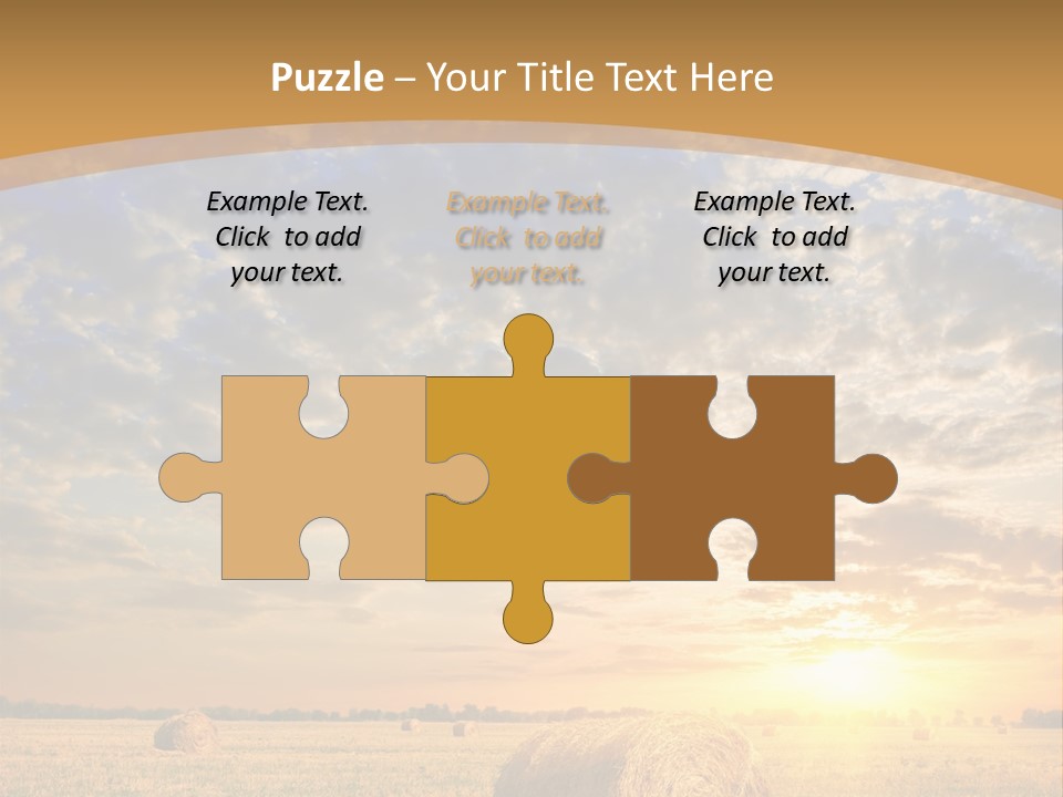 Sunshine Sun Meadow PowerPoint Template