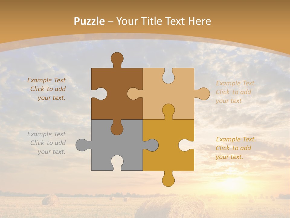 Sunshine Sun Meadow PowerPoint Template