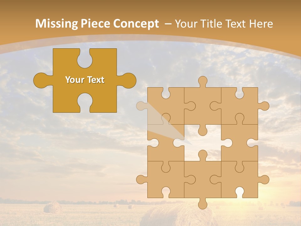 Sunshine Sun Meadow PowerPoint Template