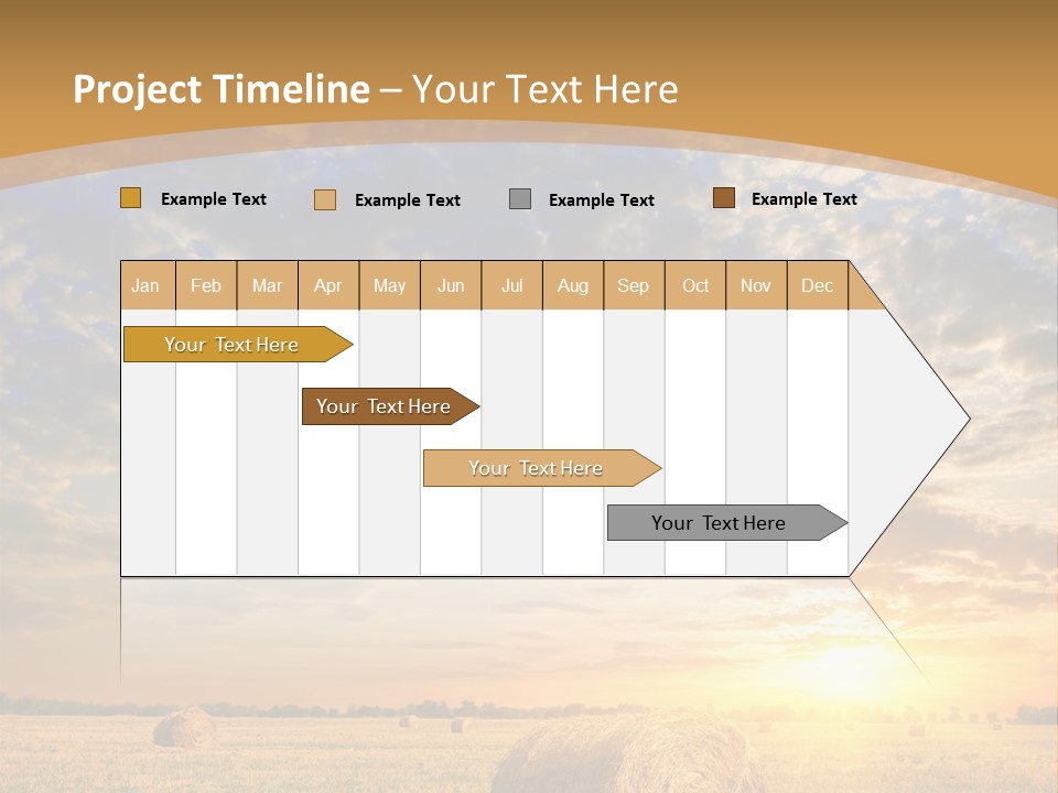 Sunshine Sun Meadow PowerPoint Template