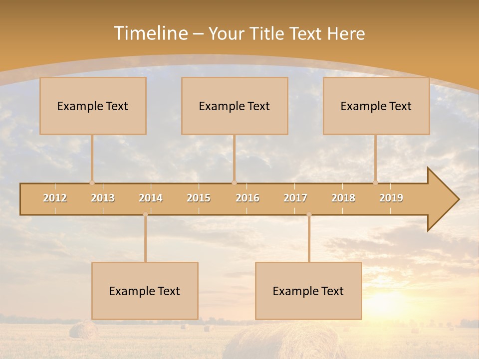 Sunshine Sun Meadow PowerPoint Template