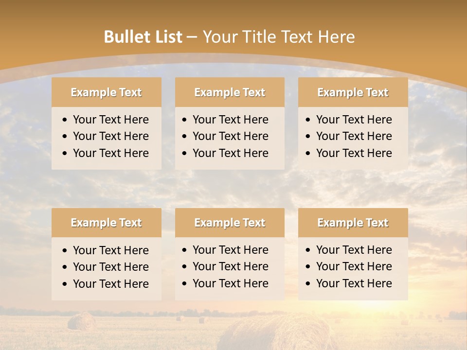 Sunshine Sun Meadow PowerPoint Template