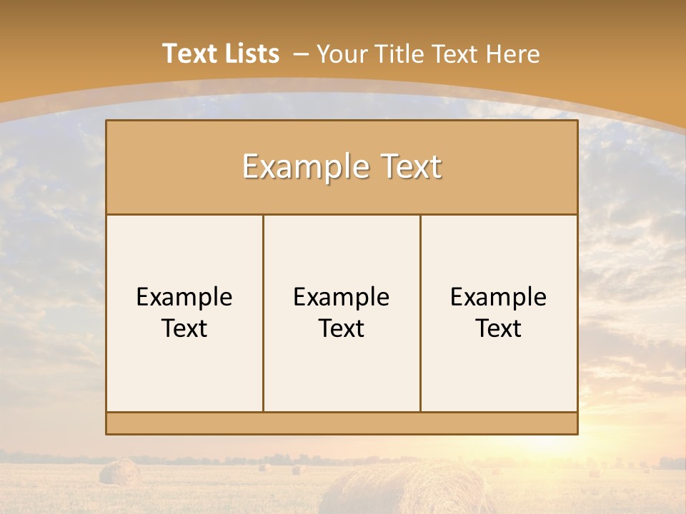 Sunshine Sun Meadow PowerPoint Template