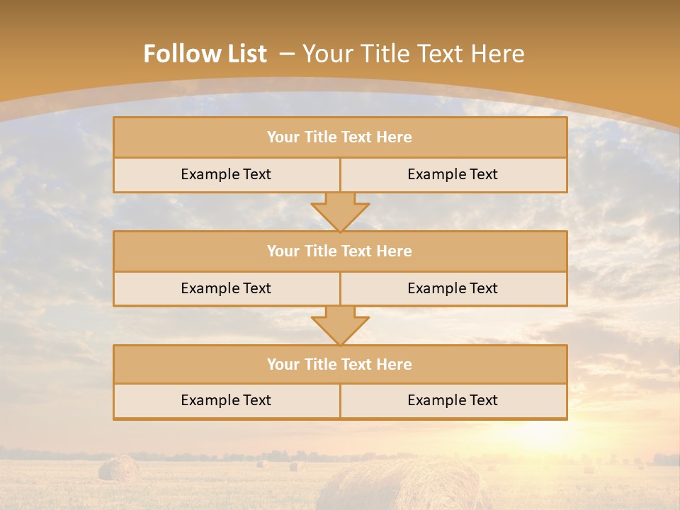 Sunshine Sun Meadow PowerPoint Template