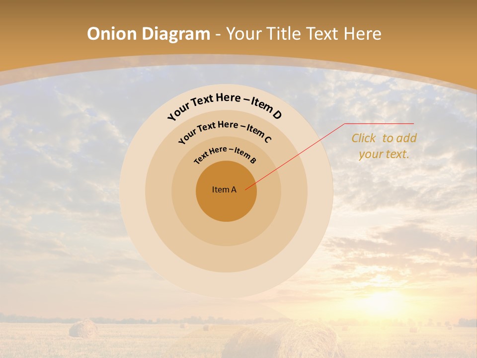 Sunshine Sun Meadow PowerPoint Template