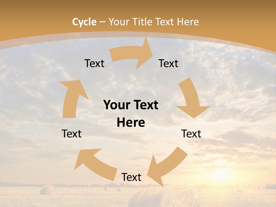 Sunshine Sun Meadow PowerPoint Template