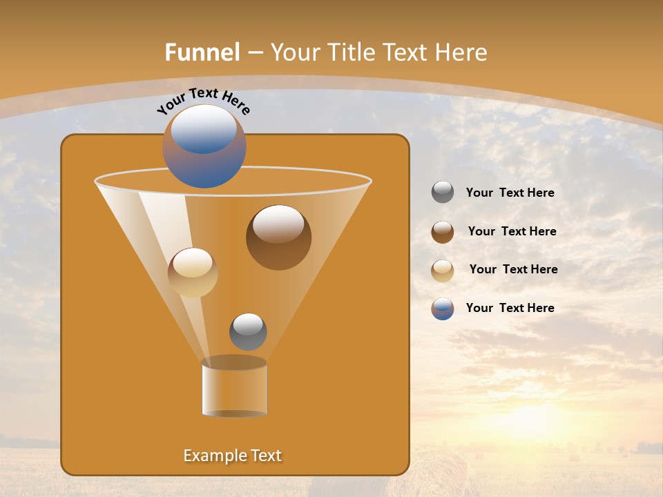 Sunshine Sun Meadow PowerPoint Template
