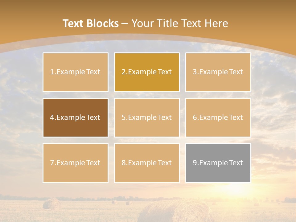 Sunshine Sun Meadow PowerPoint Template