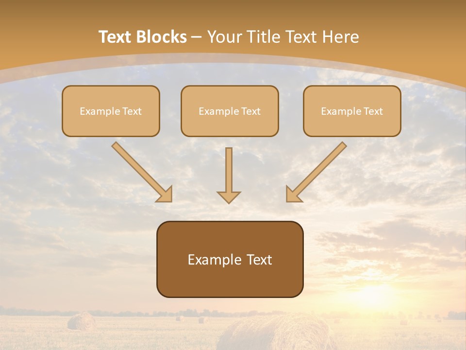 Sunshine Sun Meadow PowerPoint Template
