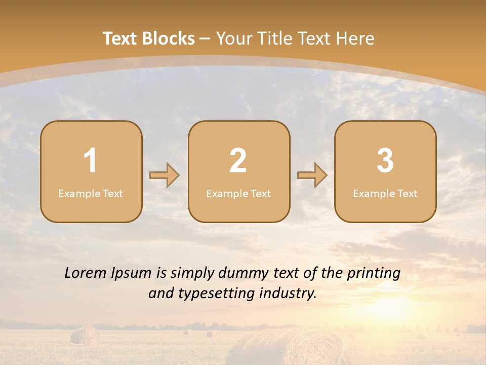 Sunshine Sun Meadow PowerPoint Template