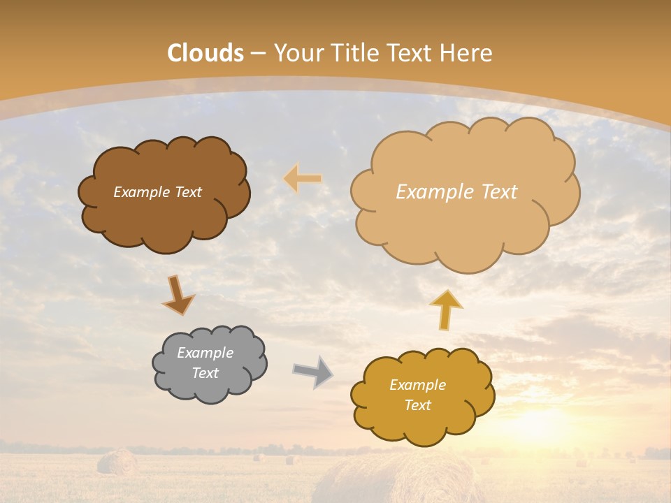Sunshine Sun Meadow PowerPoint Template