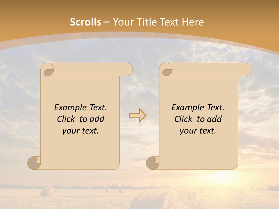 Sunshine Sun Meadow PowerPoint Template