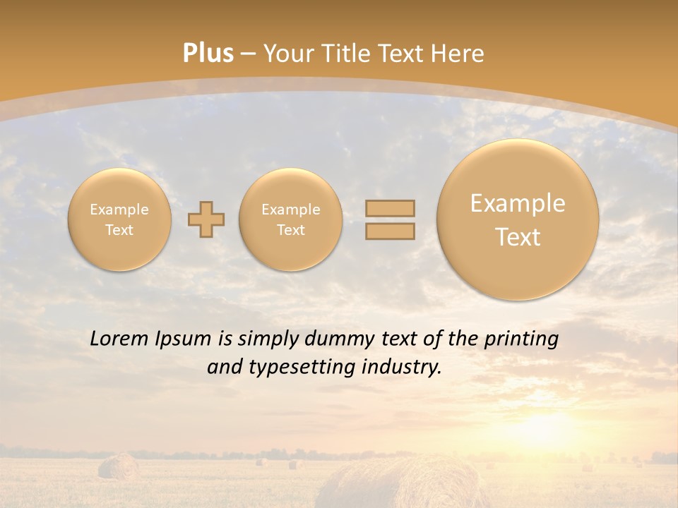 Sunshine Sun Meadow PowerPoint Template