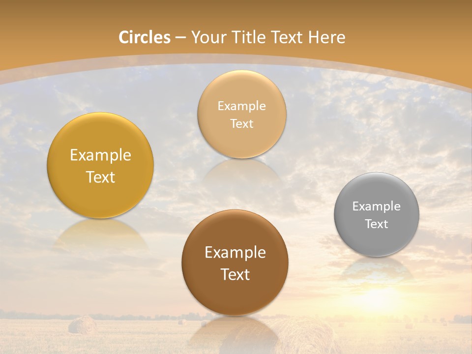 Sunshine Sun Meadow PowerPoint Template