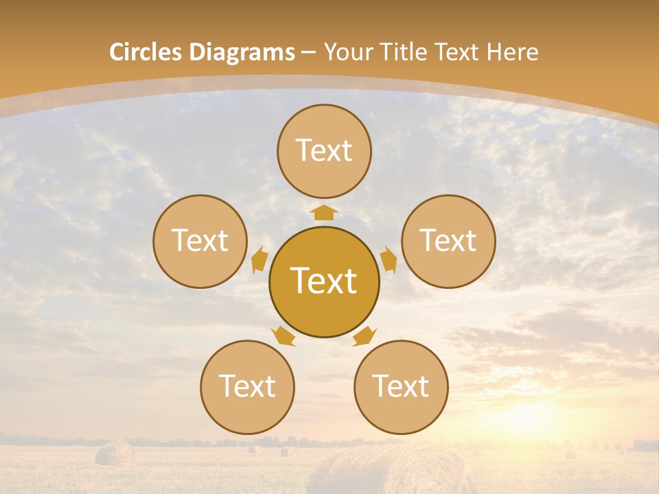 Sunshine Sun Meadow PowerPoint Template