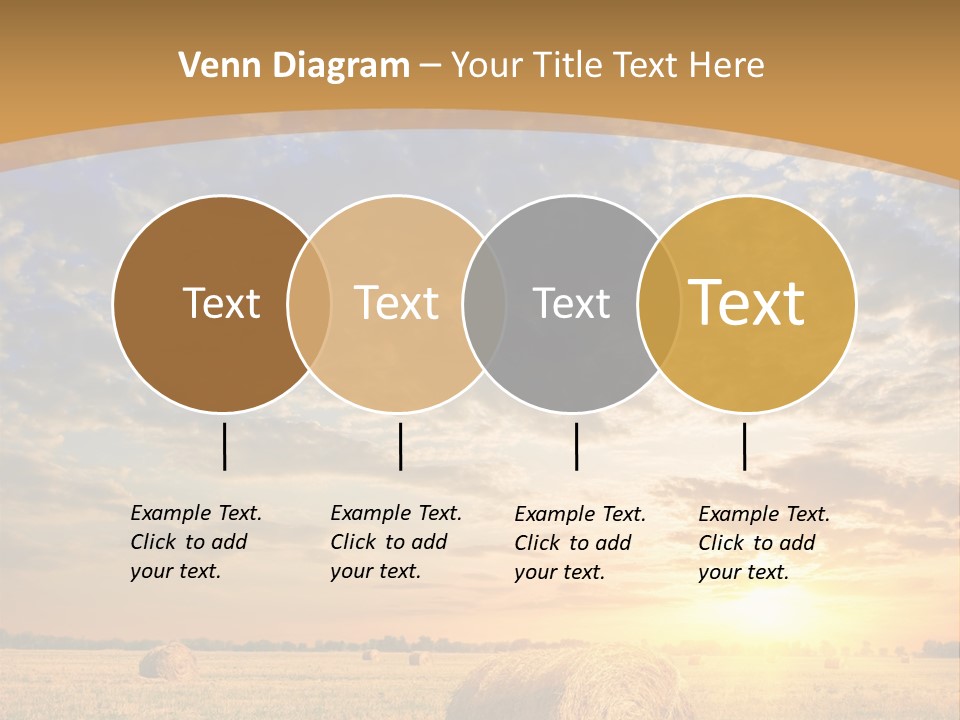Sunshine Sun Meadow PowerPoint Template