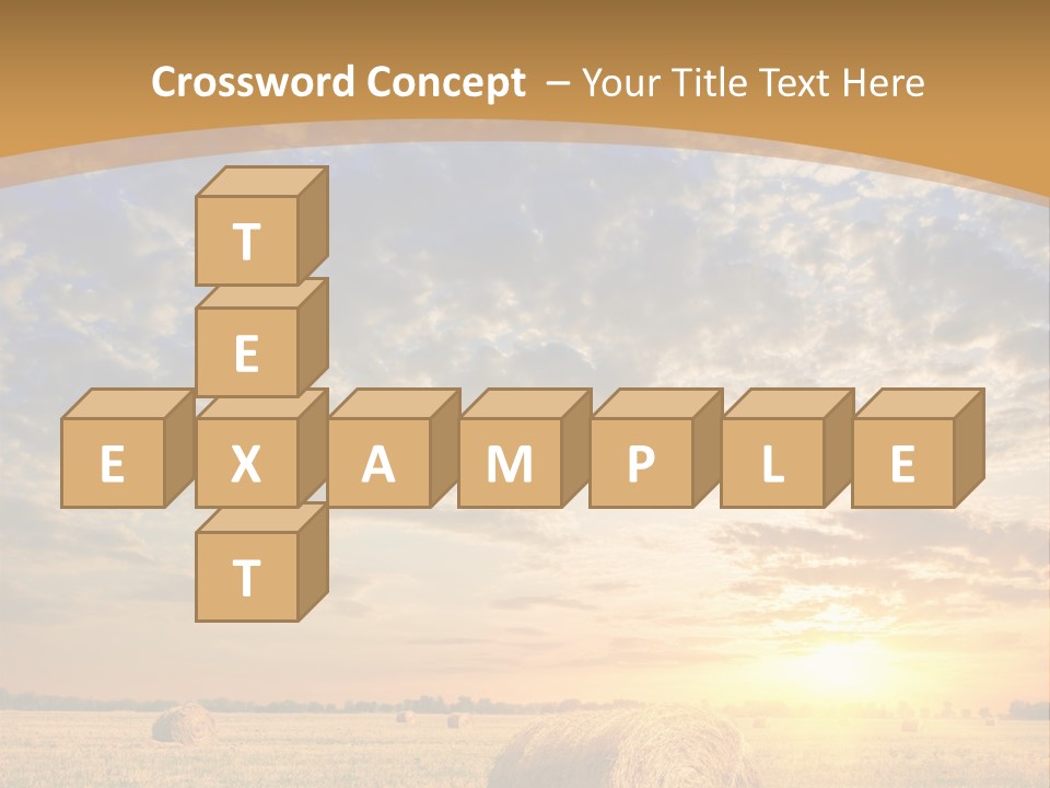 Sunshine Sun Meadow PowerPoint Template