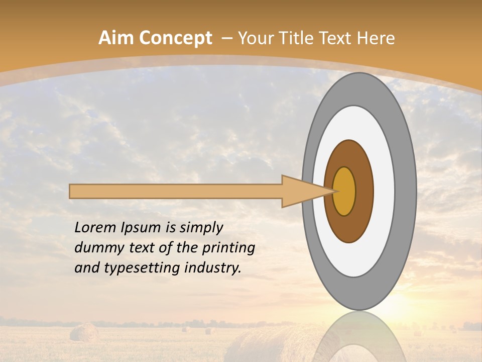 Sunshine Sun Meadow PowerPoint Template