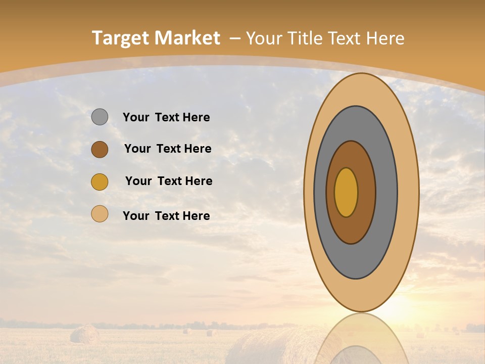 Sunshine Sun Meadow PowerPoint Template