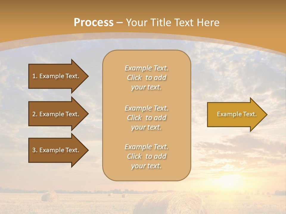 Sunshine Sun Meadow PowerPoint Template