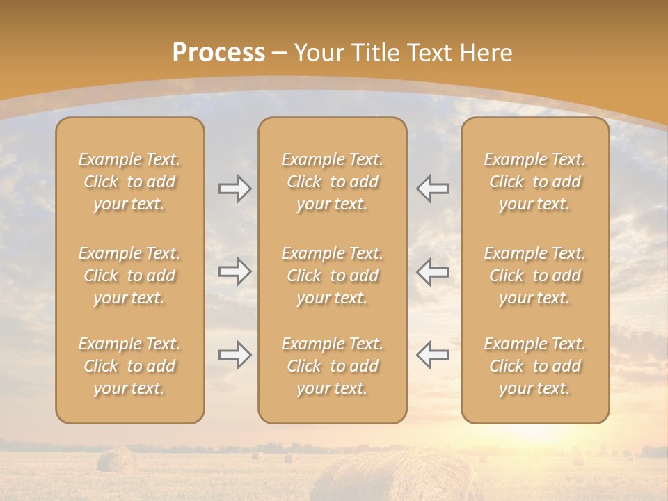 Sunshine Sun Meadow PowerPoint Template