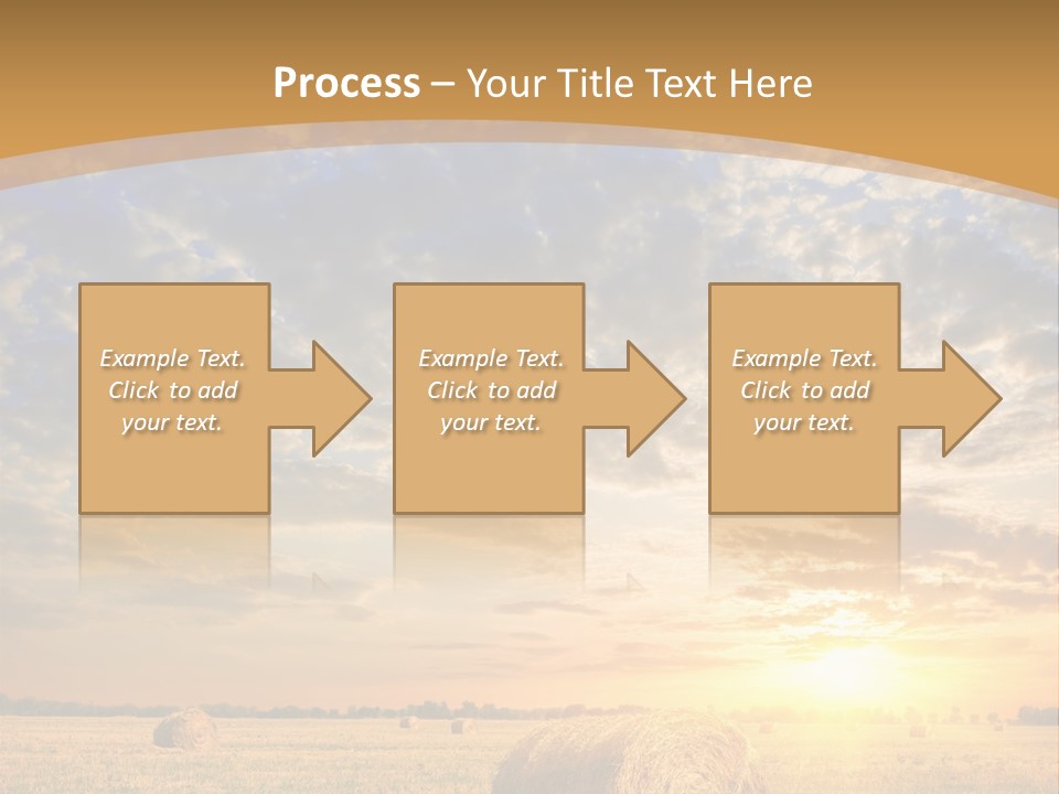 Sunshine Sun Meadow PowerPoint Template