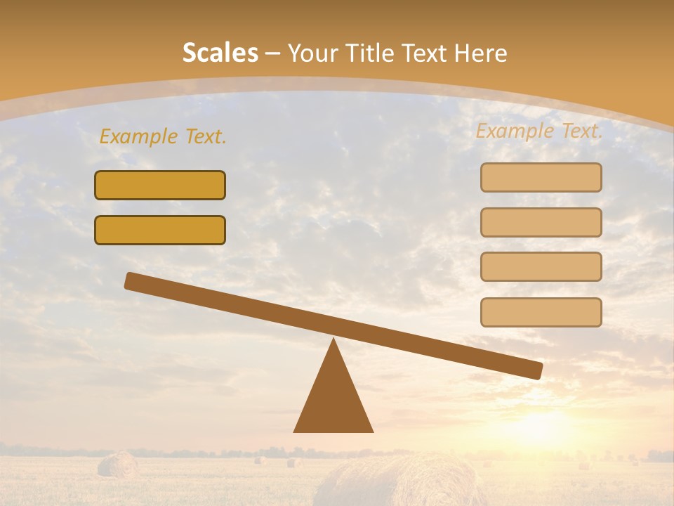 Sunshine Sun Meadow PowerPoint Template