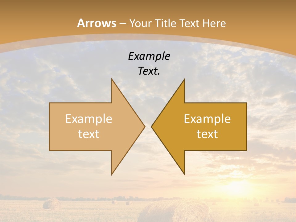 Sunshine Sun Meadow PowerPoint Template