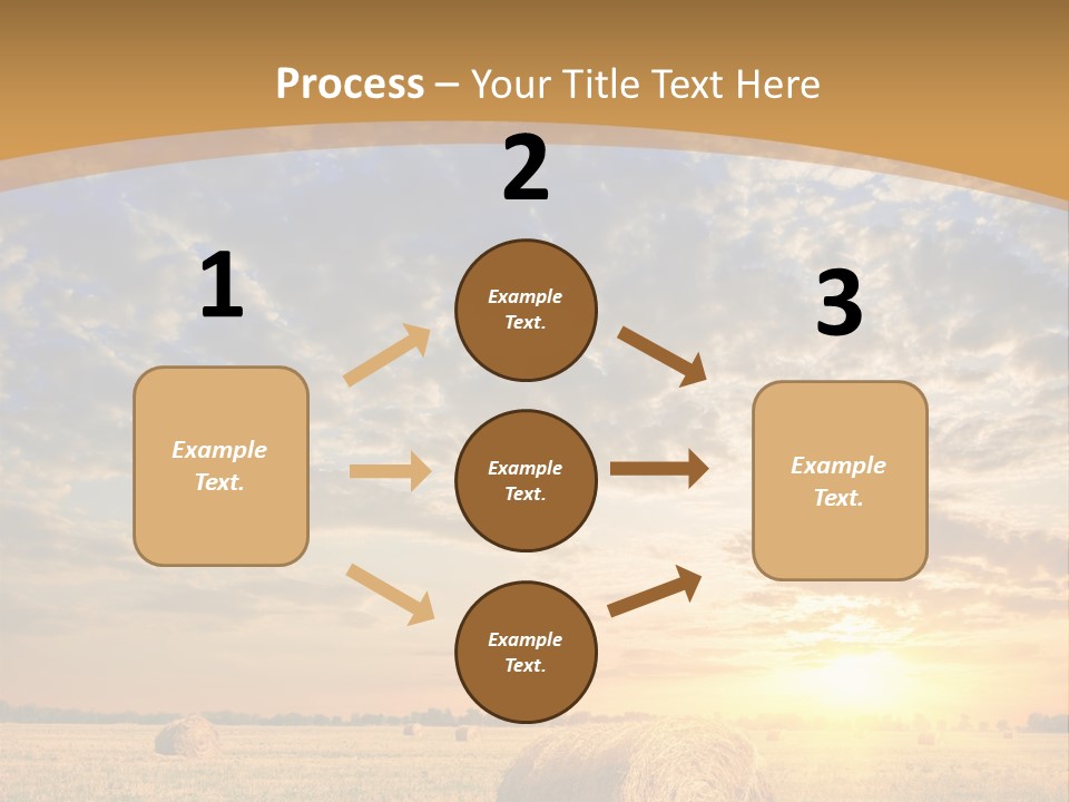 Sunshine Sun Meadow PowerPoint Template