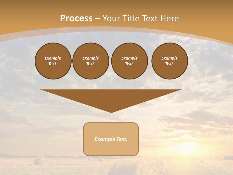 Sunshine Sun Meadow PowerPoint Template