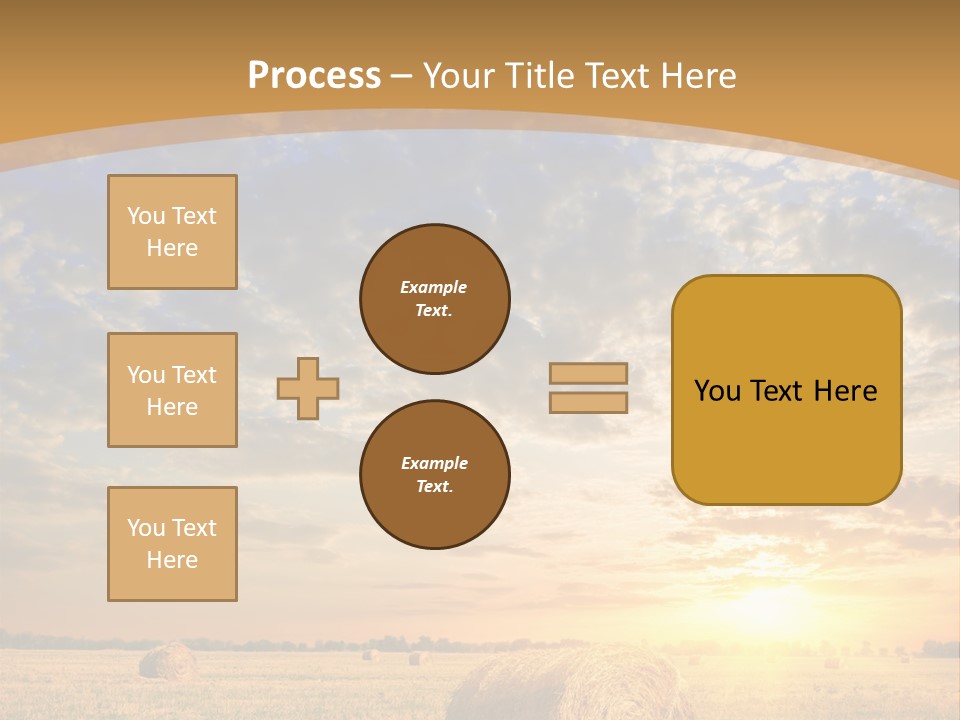 Sunshine Sun Meadow PowerPoint Template
