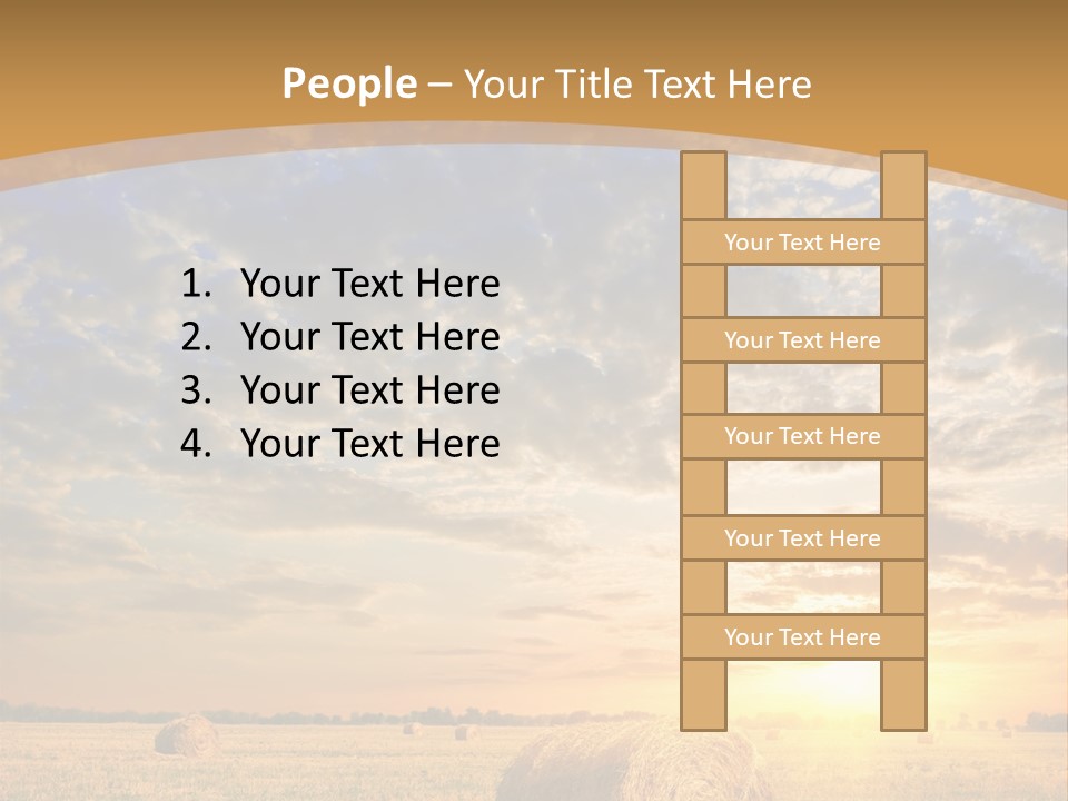 Sunshine Sun Meadow PowerPoint Template