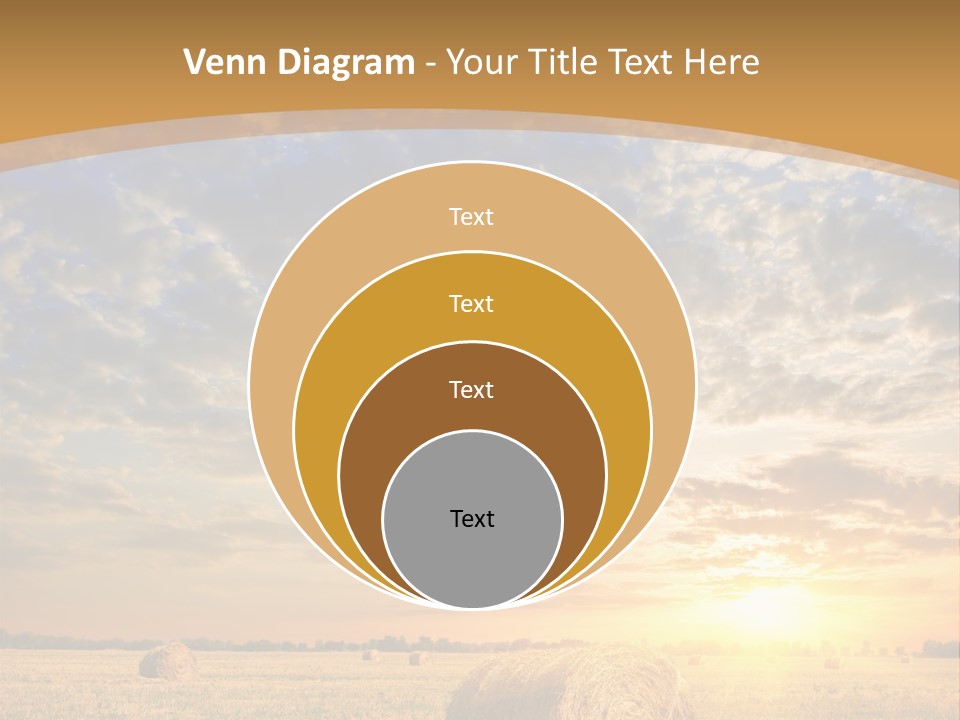 Sunshine Sun Meadow PowerPoint Template