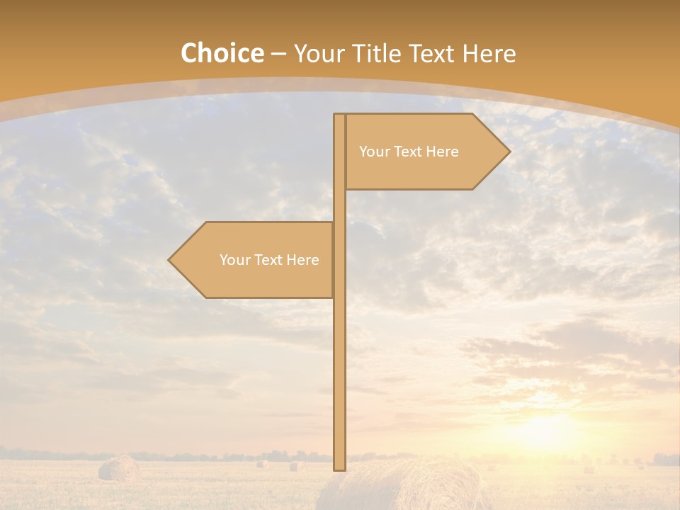 Sunshine Sun Meadow PowerPoint Template