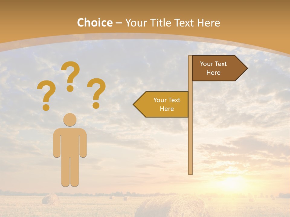 Sunshine Sun Meadow PowerPoint Template