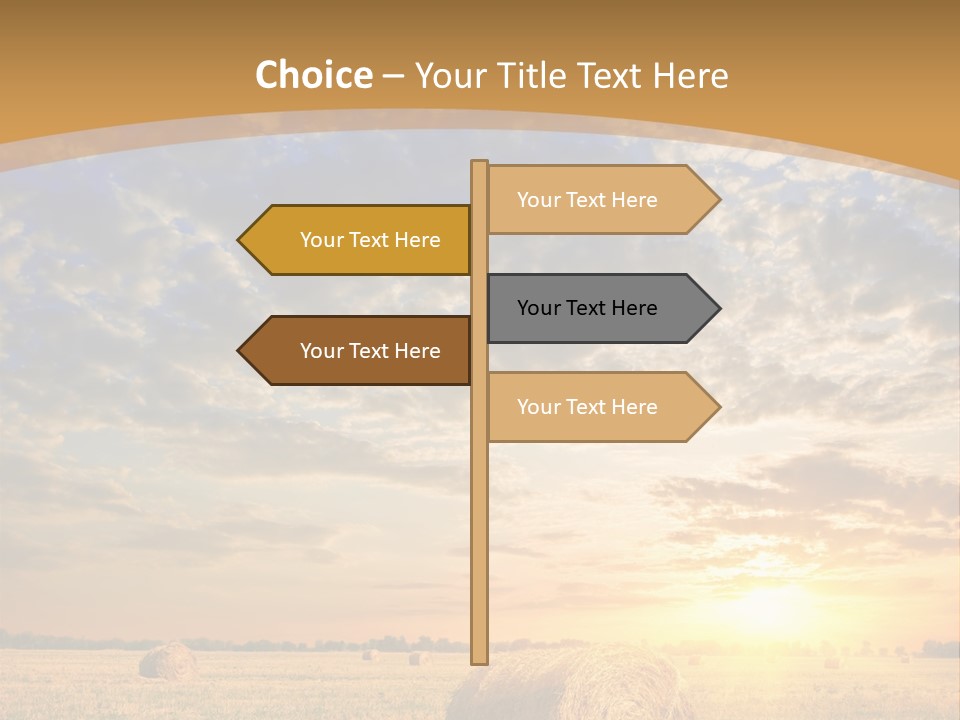 Sunshine Sun Meadow PowerPoint Template
