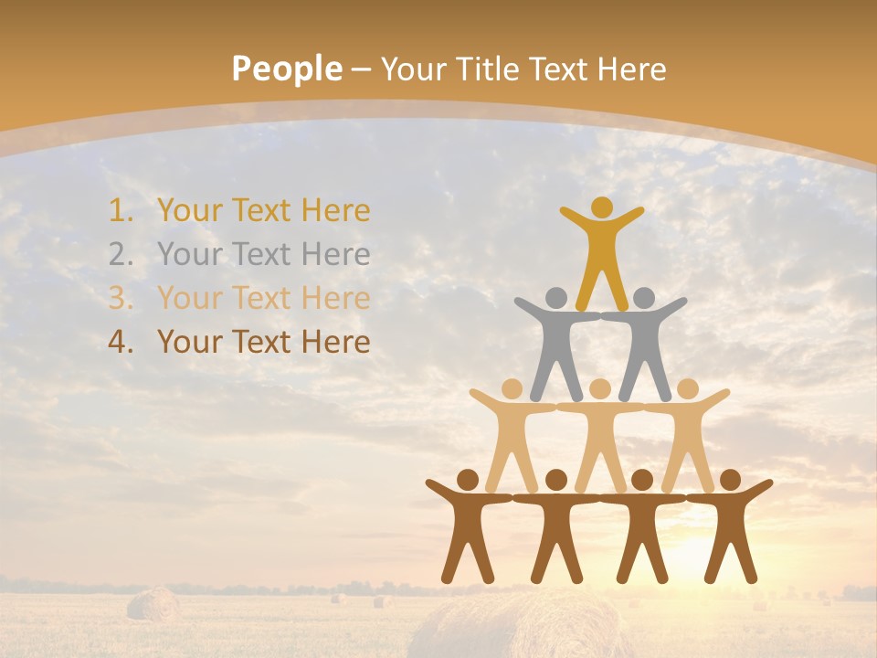 Sunshine Sun Meadow PowerPoint Template